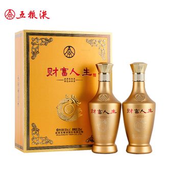 五粮液  财富人生金钻礼盒500ml*2瓶 52度 送礼招待 商务宴请