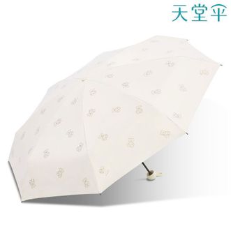 天堂伞  小巧抗晒胶囊伞五折八骨叠黑胶防紫外线遮阳晴雨伞太阳伞 魔熊