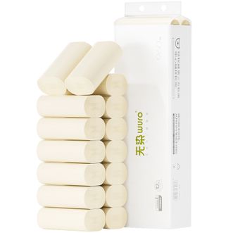 无染/wuro  竹纤维无芯卷纸 12卷 WRO12-1