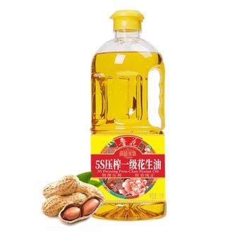 鲁花  香味家族5S压榨一级花生油1升 物理压榨 健康生活 油口皆碑 大品牌值得信赖