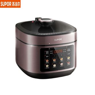 苏泊尔（SUPOR）  电压力锅SY-50FC21  不锈钢0涂层内胆家用5L大容量2-6人70KPa高压全自动智能预约一锅双胆10大功能