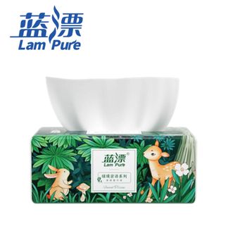 蓝漂  抽纸4层90抽*30包加厚卫生纸巾面巾纸家用餐巾纸厕纸