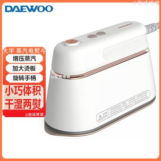 大宇  折叠蒸汽电熨斗 手持挂烫机家用蒸汽电熨斗熨衣机旅游出差便携式小型除菌除螨熨斗白色