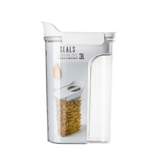 安买  密封罐储物罐3L  约16.1*8*30.5cm  杂粮罐保鲜盒罐收纳罐收纳盒干果杂粮收纳密封杂粮罐厨房储物用品