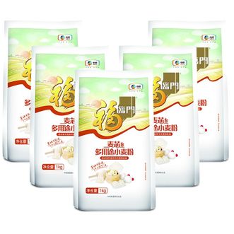 福临门 麦芯多用途小麦粉1kg*5袋 面粉
