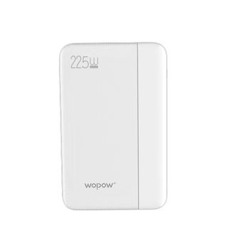 沃品/WOPOW  L28自带线充电宝双向快充小巧便携屏显22.5w超级快充自带双线大容量移动电源 白色 10000mAh