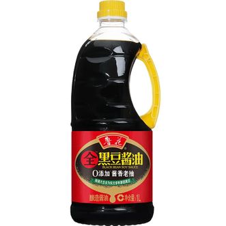 鲁花  黑豆酱香老抽酱油1L 榨取原汁 炒菜家用 厨房调料 调味品