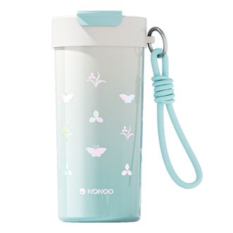 NONOO  山涧幽兰流光咖啡杯大容量咖啡杯316不锈钢国潮新款保温杯580ml   NS580L1