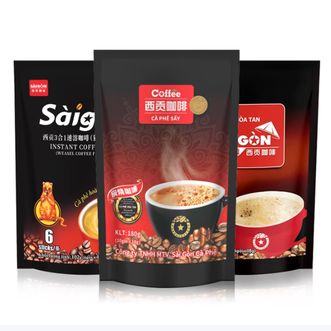 西贡 越南进口三合一咖啡粉冲炭烧10杯+原味6杯+猫屎咖啡味6杯 西贡 越南进口三合一咖啡粉冲炭烧10杯+原味6杯+猫屎咖啡味6杯