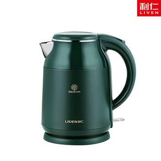 利仁/LIVEN  304不锈钢电热水壶 双层防烫电热壶 大容量电壶1.8L LPSH-60