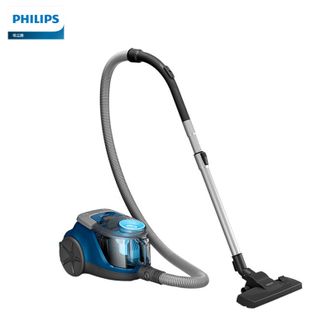 飞利浦/Philips  卧式吸尘器小型家用室内吸灰尘地毯大范围清扫1500W大功率大吸力无尘袋吸尘器