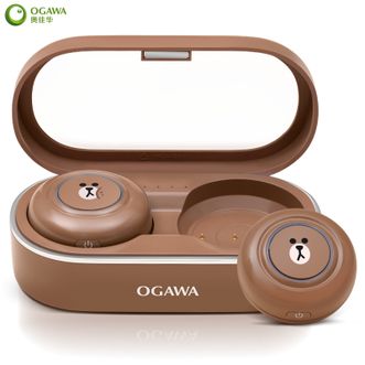 奥佳华/Ogawa  艾灸仪便携加热艾灸盒无烟随身灸 颈部腰部颈肩护理仪 肩膀腰椎脖子全身按摩仪 电子加热仪器无烟健康按摩器艾灸器OG2550棕色