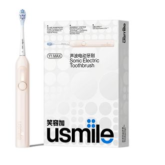 Usmile  超声波电动牙刷 智能控压 充电持久续航三挡Y1MAX（奶茶色）