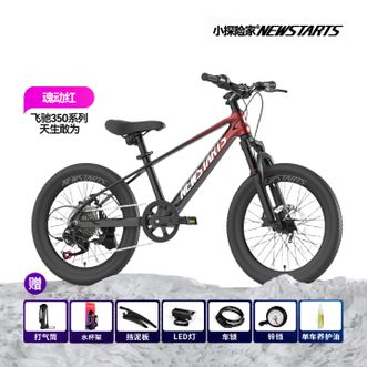 小探险家  22寸魂动红自行车