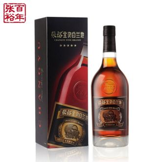 张裕 五星金奖白兰地 洋酒葡萄蒸馏酒 高端宴请酒 700ml单支