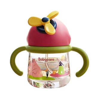 Bc Babycare  风精灵儿童水杯旋转风车宝宝学饮杯防漏防摔吸管杯（360°安全重力球） 里瑟斯花园 260ml