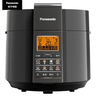 松下/Panasonic  电压力锅6L大容量电高压锅电压力煲抗高压备长炭厚釜家用高压电饭煲快煮高压煲多重变压重重美味