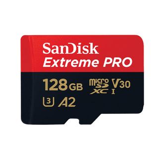 闪迪/SanDisk  128GB TF(MicroSD)至尊超极速金卡 V30 U3 4KA2存储卡 读200MB/s 写90MB移动内存卡