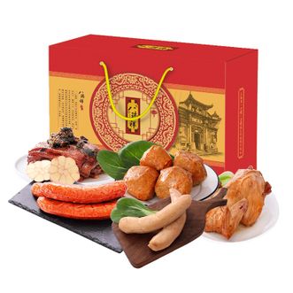 八瑞祥 中秋熟食礼盒 北京老字号真空开袋即食 童子鸡梅菜扣日狮子头蒜肠红肠节日大礼包送礼佳品 特惠装1470g 