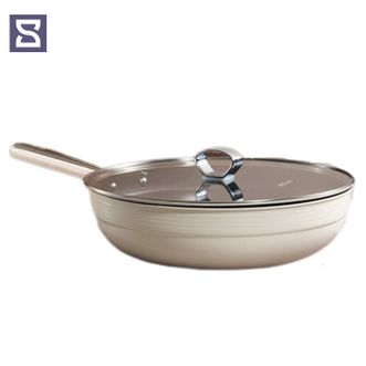 苏拉食光（Salatable）  琴有钛炒锅 32CM家用厨房健康0涂层炒菜锅