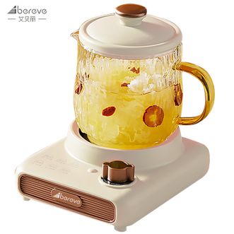 艾贝丽  500ml养生杯电炖杯燕窝花茶甜品热奶炖煮电煮杯多功能养生壶电水壶 烧水壶果茶煮茶器电开水壶煮茶壶家用电器电热水壶ABL-DD67米白色