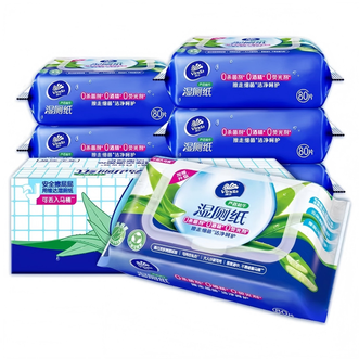 维达  湿厕纸 家庭装80片
