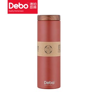 德铂（Debo）  斯凯立316不锈钢保温杯车载杯430ml大容量水杯便携杯子  红色