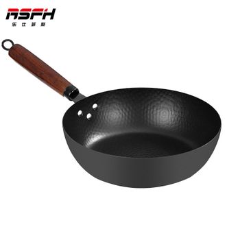 乐仕菲斯（RFSH）  正品炒锅26cm 黑钻煎炒锅 家用厨房无涂层氮化技术煎锅炒锅 RSZY2611