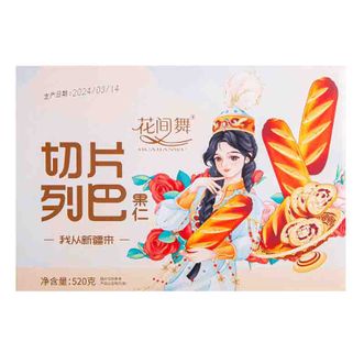 花间舞  果仁切片列巴  520g/盒