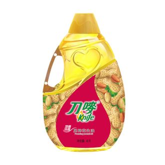 刀唛  地道浓香压榨花生油 4L