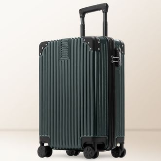 皮尔卡丹/Pierre Cardin  20英寸时尚行李箱 拉杆箱登机箱万向轮旅行箱密码箱子  拉链款