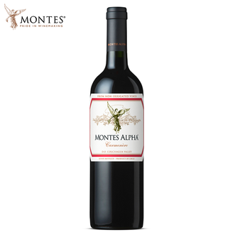 蒙特斯MONTES【欧法系列佳美娜干红葡萄酒】智利原瓶进口红酒750ml单支装