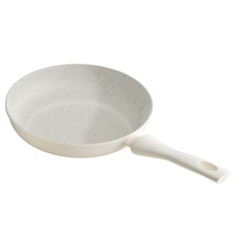 温仑山/VELOSAN  月光石不粘锅煎锅 米白色 24cm