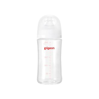 贝亲自然实感Ⅲ宽口径玻璃奶瓶240ml（M号奶嘴）AA187