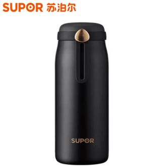 苏泊尔  云朵轻量保温杯 316L不锈钢真空保温纤巧杯 KC35FQ10夜幕黑350ML  （SUPOR）