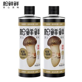 松鲜鲜  金标松茸一品鲜调味料580g*2瓶 零添加0防腐剂