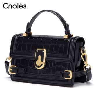 蔻一（Cnoles）  复古牛皮品牌女士包包百搭斜挎包女款通勤高级感 K051212C3362A