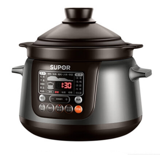 苏泊尔（SUPOR）  大容量煲汤锅炖汤锅精控快速炽陶养生锅婴儿辅食炖燕窝多功能煎药锅  600W大功率 4L