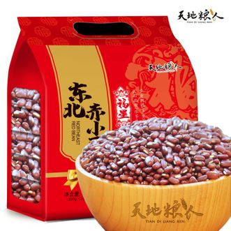天地粮人  礼袋装（350g*5包 ）（年会自用节日会议礼品杂粮 手信） 赤小豆礼袋装（350g*5包） 1750g