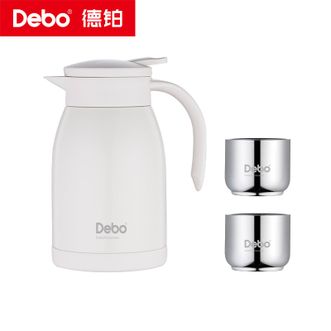 Debo  艾特妮304不锈钢保温壶套装用户外热水瓶+杯1000ml  DEP-971
