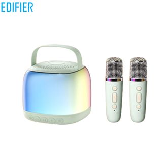 漫步者/EDIFIER  卡拉OK套装Q2【薄荷绿】 无线K歌麦克风 家庭KTV音响 智能唱歌神器
