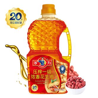 多力/Mighty  浓香花生油1.8L 精选红衣花生充氮保鲜 锁住花生原香欧美双认证