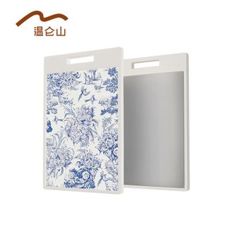 温仑山（VELOSAN ）  菜板 不锈钢抗菌砧板 家用双面切菜板（规格：410*272*13mm）