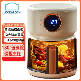 乐扣乐扣  空气炸锅低油空炸家用智能空气炸锅180°全景可视智能触控3L大容量