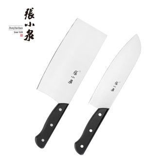 张小泉  黑金刚刀具两件套 切菜刀切肉刀家用厨房刀具两件装