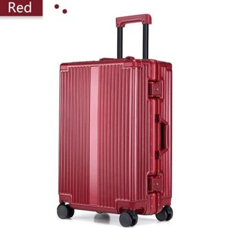 大嘴猴（Paul Frank）  红色结婚 铝框行李箱22寸陪嫁拉杆箱 波尔多红
