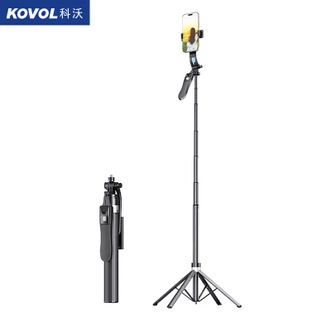 科沃（KOVOL）  自拍杆五轴防抖1.85米三脚架手机落地支架直播视频手持云台旅游vlog伸缩便携神器蓝牙遥控