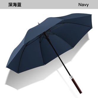 美度MAYDU   男士商务伞8骨加大直杆伞双人超大长柄伞加固抗风雨伞【藏青色】