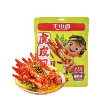 王小卤  椒麻味虎皮凤爪210g 卤鸡爪 休闲零食 独立包装
