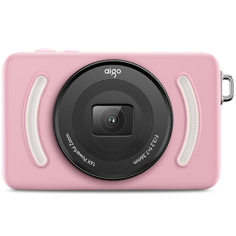 爱国者（aigo）  E3数码照相机 64G双摄版  粉色 6400W像素 可自拍